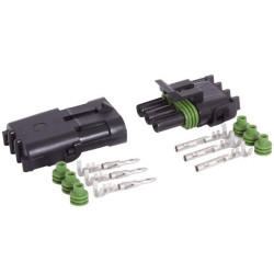 WeatherPack Sealed Waterproof Connector Set - Plug + Socket