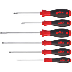 Wiha 7152 SoftFinish&#xAE; SL/PH Screwdriver Set, 6 Piece