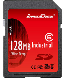 Karta SD SD, 128 MB Tak SLC, InnoDisk Industrial -40 → +85°C 32x