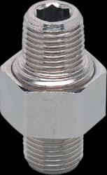Screw-in adapter, 16 bar/1.6 MPa, R 1/8, R 1/8 for process sensors, E37350