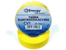 Taśma elektroizolacyjna PCW (19mm x 20m x 0.13mm) żółta