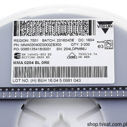 MMA02040Z0000ZB300 Resistor 0 Ohm Jumper 0.4W SMD-0204 VISHAY
