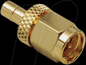 0409099 SMA plug to SMB socket adapter