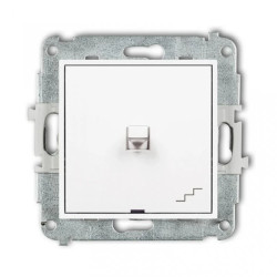 MINI Mechanizm łącznika schodowego w stylu amerykańskim biały mat 25MWPUS-3