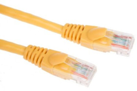 Kabel kat. 5e U/UTP Żółty 5m