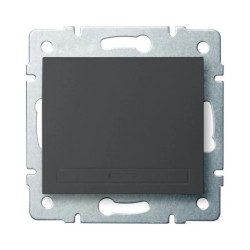 DOMO Łącznik jednobiegunowy szybkozłączka 10AX 250V grafit 011000241 24888