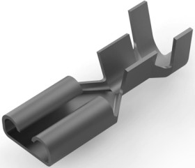 Uninsulated flat plug sleeve, 4.75 x 0.81 mm, 1.03 to 2.62 mm², AWG 17 to 13, phosphor bronze, tin-plated, 182524-2