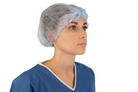 Siatka do włosów, typ: Czepek, Niebieski, zastosowanie: Farmacja, Jednorazowe