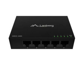 Switch lanberg dsm1-1005 5x 1gb/s niezarządzalny gigabit ethernet desktop 12v(obudowa metalowa) DSM1-1005