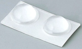 Enclosure feet, round, rubber, (L x W) 10 x 10 mm, transparent, A9210290