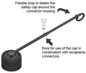 CA 00 SD1 (V2) osłona, (zaślepka, kapa) do wtyków, uniwersalna, Hirschmann, 831530400, 831530400, CA 00 SD 1, CA00SD1