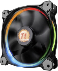 Thermaltake Riing 12 LED RGB Wentylator do obudowy PC czarny (S x W x G) 120 x 120 x 25 mm z podświetleniem LED
