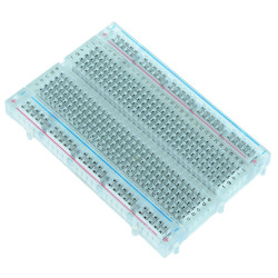Transparent 400 Point Solderless Breadboard