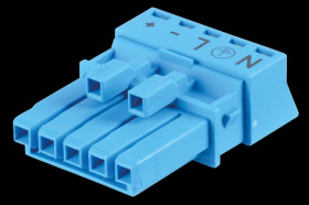 890-1105 WINSTA® MINI, five-pin socket, without strain relief housing