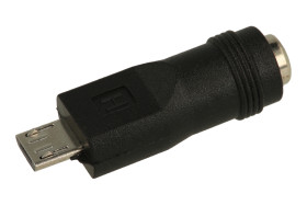 Adapter wtyk / gniazdo; 2,1mm; DC; microUSB B; WGDC; proste; RoHS