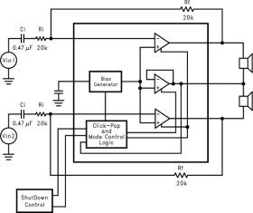 40-mW, mono, analog input headphone amplifier