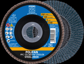 69398193 POLIFAN flap discs PFC 125 Z60 PSF STEELOX (5)