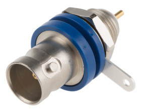 Złącze koncentryczne Montaż na panelu Żeński 75Ω typ złącza Złącze BNC 0 to 4GHz Lutowane