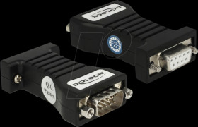 63968 Isolator RS-232 plug &gt; socket, 3 kV ESD