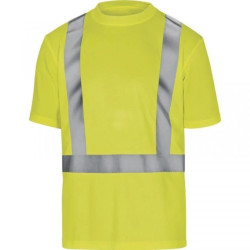 T-shirt ostrzegawczy z poliestru kolor żółty rozmiar XXL COMETJAXX