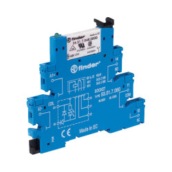 Finder 38.51.7.012.0050 Interface Relay Module 12VDC 6A SPCO Screw Terminals