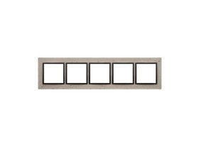 SIMON 54 NATURE Ramka 5 pięciokrotna Nature-Beton FUNDA MENTE IP20/IP44* DRN5/93 KONTAKT SIMON