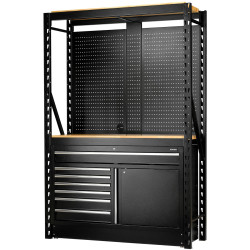 Draper 28005 BUNKER&#xAE; 14Pce Mod. Storage 2 Tier Racking/Shelving/Cabinet 1500mm