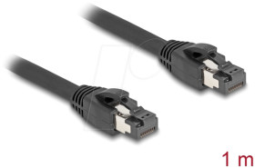 80233 Patch cable, Cat.8.1 S/FTP, 1 m, black