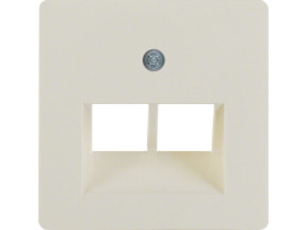 Płytka czołowa do gniazda przyłączeniowego UAE/E-DAT Design/Telekom ISDN kremowy 146902 HAGER