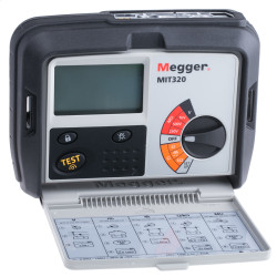 Tester izolacji MIT320-FR MIT320, 999MΩ, 1mA, Umax 1000V dc, CAT III 600V, z kalibracją DKD, Megger