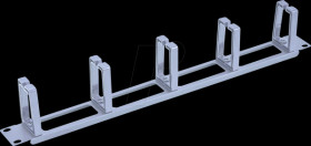 26990325 19" cable management panel, 5 brackets, gray