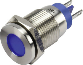 TRU COMPONENTS GQ16F-D/B/12V/N Lampka sygnalizacyjna LED niebieski 12 V/DC