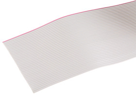 Kabel taśmowy 37-żyłowy raster 1.27mm Płaski, AWG 28 AWG Nieekranowany 7 RS PRO 47 mm -20→ +105 °C