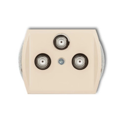 TREND Gniazdo multimedialne 3F DATA (Vectra) beżowy 1GMV