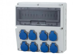 Rozdzielnica LAGO 14M - gniazda 8x230V /14 modułów/