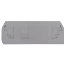 WAGO 283-354 2.5mm 3-conductor End and Intermediate Plate Light grey