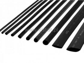 Rurka termokurczliwa 76/38mm 1m czarna