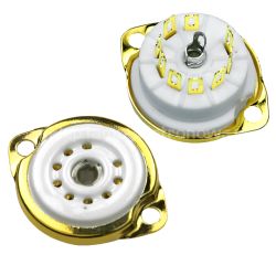 Podstawka lampowa noval do chassis - Gold