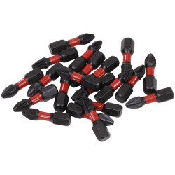 Sealey AK8273 Pozi #2 Impact Power Tool Bits 25mm - 20pc