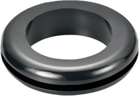 Grommet, cable Ø 3 mm, PVC, black, BYB-5-12H0136