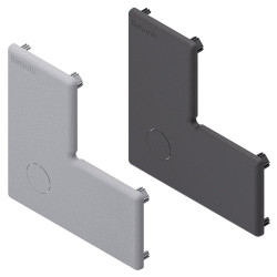 Zaślepka pasuje do rowka 10mm Czarny Przykrywka PP