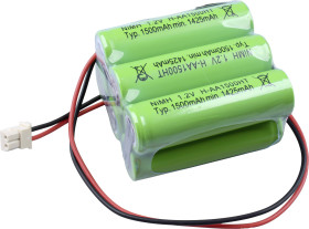 Pakiet akumulatorów AA, NiMH Mexcel NS1500AAHT, Ilość ogniw: 6, 7.2 V, 1500, Możliwa wysoka temperatura, wtyczka
