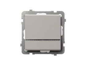 SONATA Wyłącznik kontrolny z podświetleniem niebieskim kaszmirowy ŁP-12RS/m/82 OSPEL