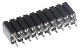 Gniazdo PCB 20 -pinowe 2 -rzędowe raster: 2.54mm typu płytka – płytka Proste Montaż na płytce drukowanej