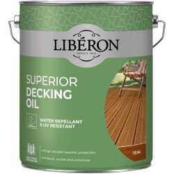 Liberon 126108 Superior Decking Oil Teak 5 litre