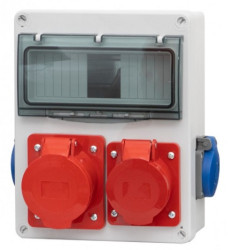 Rozdz 8xS Gn.32/5 16/5 230Vx2 IP44 F-ELE F3.0118