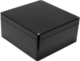 Polyester enclosure, (L x W x H) 255 x 251 x 120 mm, black (RAL 9005), IP66, 1590ZGRP234BK