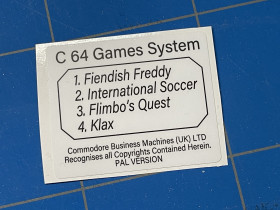 Commodore 64 Games System Cartridge badge