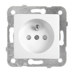 LINNERA S Gniazdo z/u z przesłonami styków biały 91440045