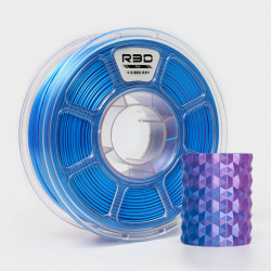 R3D PLA Magic SILK 1.75mm 1kg DUAL Color Purple Blue, multi, wielokolorowy, jedwabisty